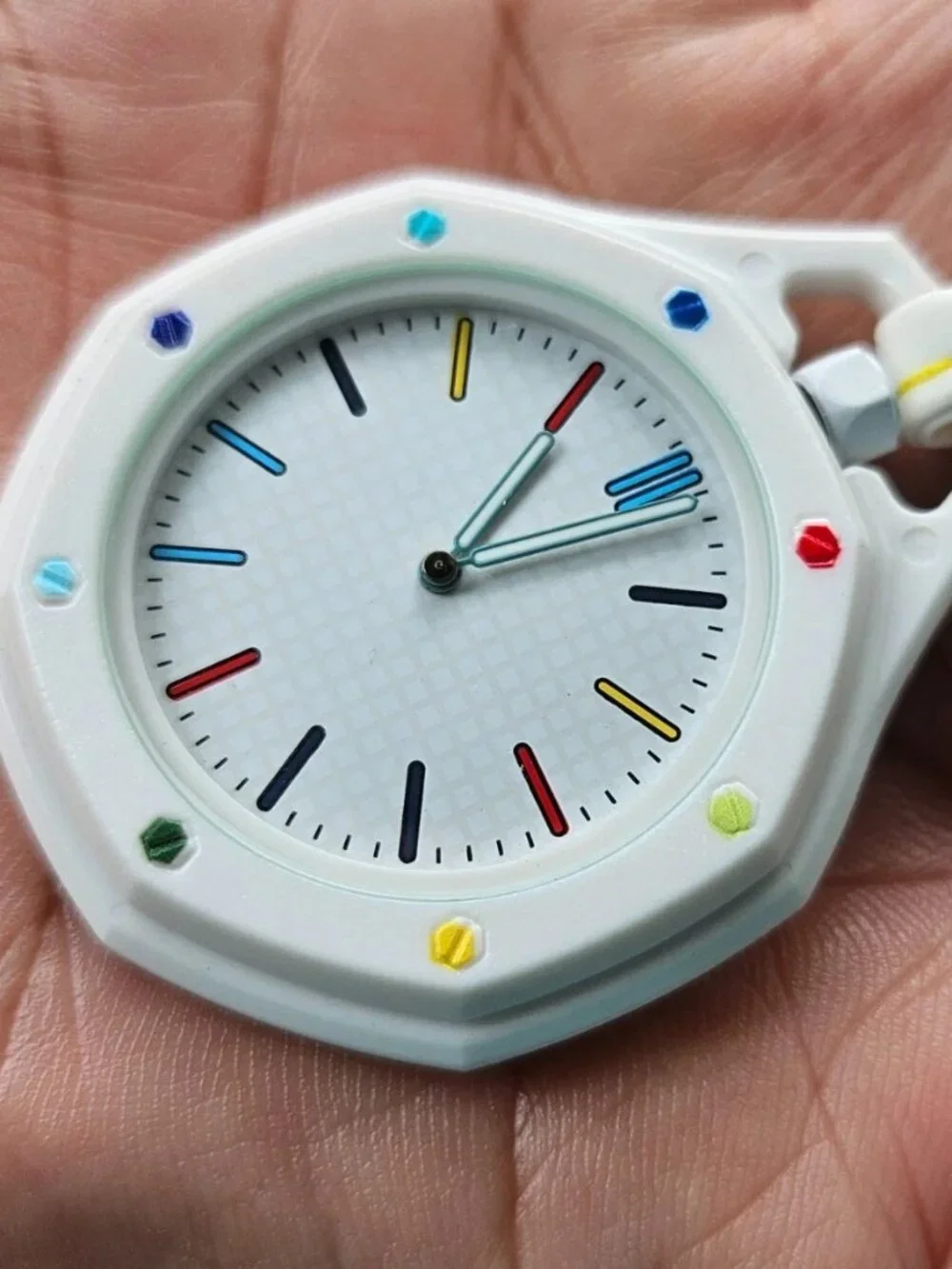 Fashion Hand Watch White Pocket Watch Quartz Analog Watch W/ Box Unbranded